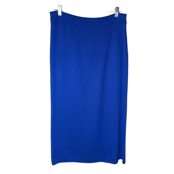 Vintage That’s Me! Royal Blue Sweater Maxi Skirt Size Large - Picture 2 of 4